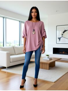 SZANDY BLÚZ - PÚDERRÓZSASZÍN - Fashion Nicole Shop női divat webáruház