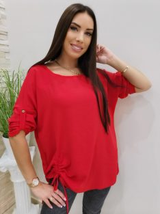 LOUISE BLOUSE - RED ( ONE SIZE )