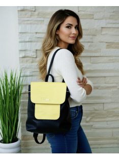 Fashion Nicole Shop Veszprém - VIA55-HATIZSAK-FEKETE/SARGA - Női ruházat