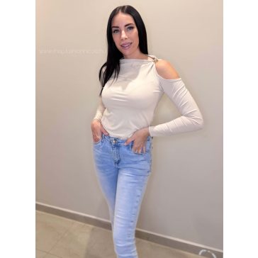  PIPPA FELSŐ - BÉZS ( UNI ) - Fashion Nicole Shop női divat webáruház