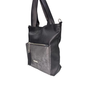 TERAZO TÁSKA -  FEKETE / EZÜST  - Fashion Nicole Shop női divat webáruház