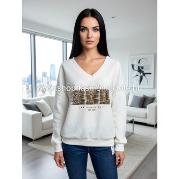 BROOKLYN PULÓVER - FEHÉR - Fashion Nicole Shop női divat webáruház
