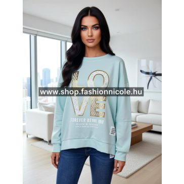 LINA PULÓVER - KÉK - Fashion Nicole Shop női divat webáruház