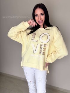 LINA PULÓVER - SÁRGA - Fashion Nicole Shop női divat webáruház