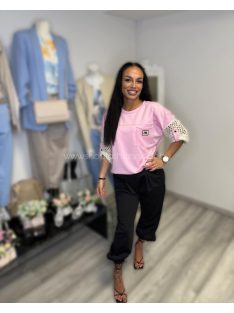  MELANIE PULÓVER - RÓZSASZÍN ( UNI ) - Fashion Nicole Shop női divat webáruház