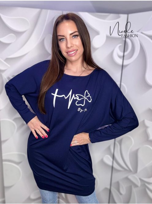 FLORA TUNIC - DARK BLUE (ONE SIZE)