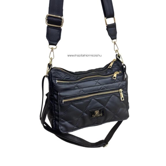 TERAZO OLDALTÁSKA - FEKETE - Fashion Nicole Shop női divat webáruház
