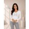 SHE FELSŐ - FEHÉR  - Fashion Nicole Shop női divat webáruház