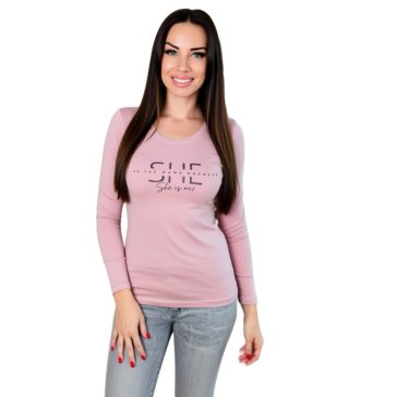 SHE FELSŐ - PÚDERRÓZSASZÍN - Fashion Nicole Shop női divat webáruház
