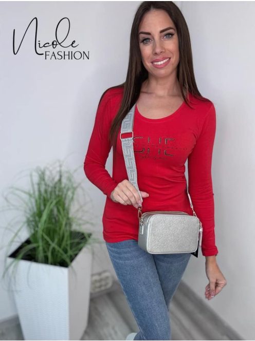 SHE LONG SLEEVE TOP - RED