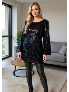 MALIKA FLITTERES RUHA - FEKETE ( ONE SIZE ) 