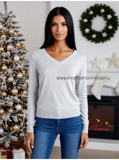 NORENA LUREX SZÁLAS PULÓVER - FEHÉR  ( UNI )