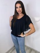 TINA TOP - BLACK ( ONE SIZE )