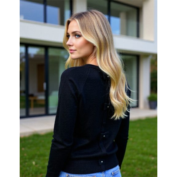 TERESA PULÓVER - FEKETE ( ONE SIZE )  - Fashion Nicole Shop női divat webáruház