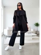 CLAUDINE MEGKÖTŐS KABÁT - FEKETE ( UNI )  - Fashion Nicole Shop női divat webáruház