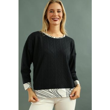 CECÍLIA FELSŐ - FEKETE ( UNI ) - Fashion Nicole Shop női divat webáruház