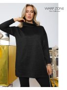 WARP ZONE LUREX TUNIKA - FEKETE ( UNI )