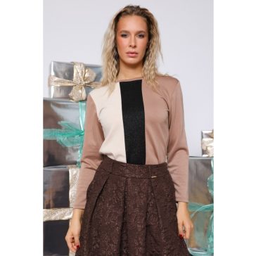 TRIXY PULÓVER - BARNA  - Fashion Nicole Shop női divat webáruház