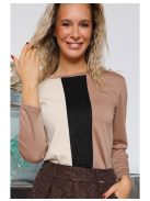 TRIXY PULÓVER - BARNA  - Fashion Nicole Shop női divat webáruház