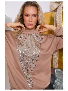 MINNIE PULÓVER - BARNA ( UNI )  - Fashion Nicole Shop női divat webáruház