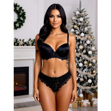 TIFFANY FEHÉRNEMŰ SZETT - FEKETE  - Fashion Nicole Shop női divat webáruház