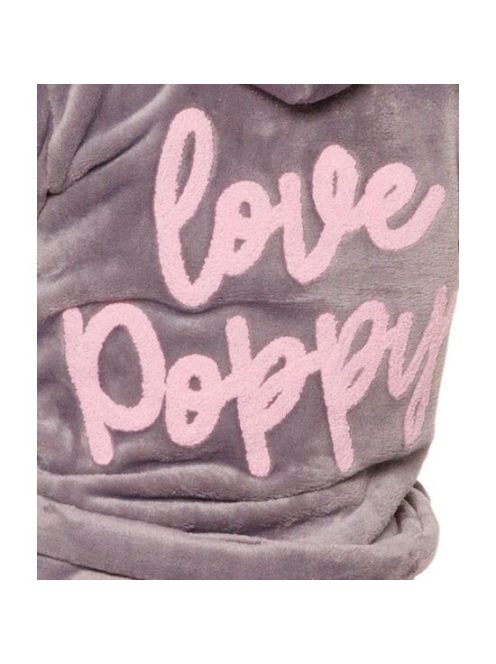POPPY LOVE ROBE - GRAY / PINK ( L )