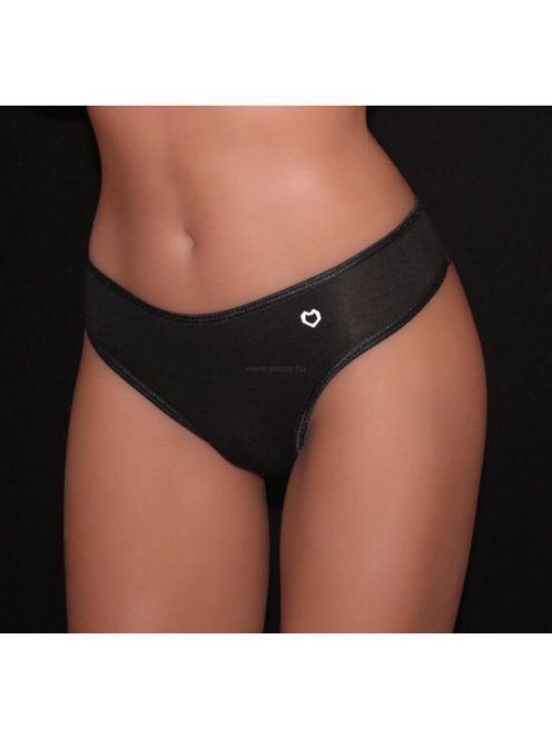 POPPY SALLY THONG - BLACK