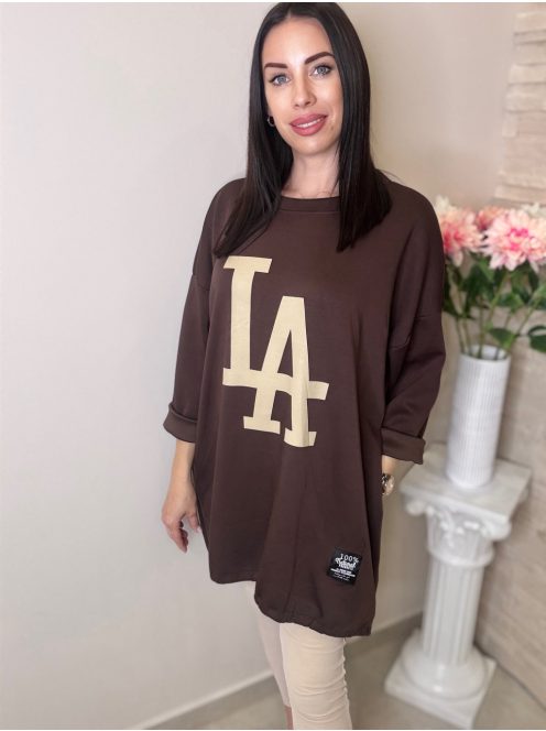 LA BŐ TUNIKA - CSOKIBARNA ( UNI ) - Fashion Nicole Shop női divat webáruház