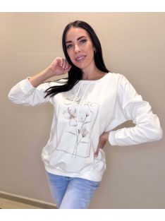 CLASSIC PULÓVER - FEHÉR ( UNI ) - Fashion Nicole Shop női divat webáruház