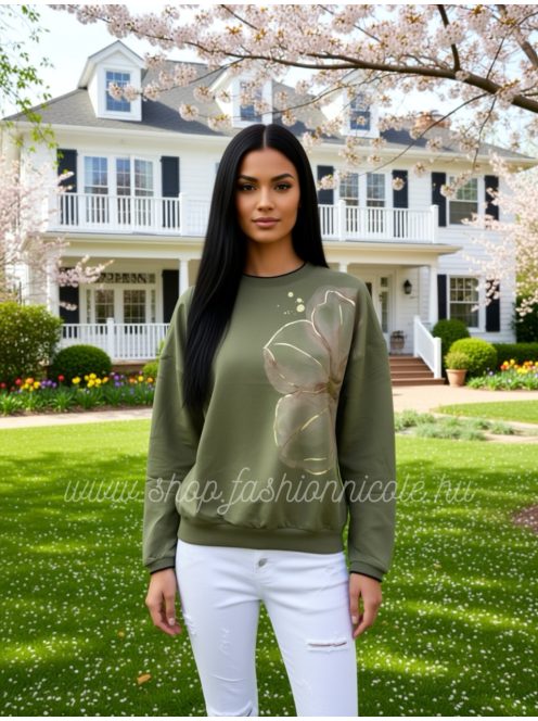 SZABINA PULÓVER - ZÖLD ( UNI ) 