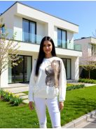 SZABINA PULÓVER - FEHÉR ( UNI )