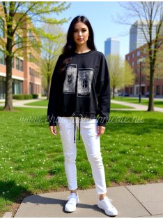 SZAFFI PULÓVER - FEKETE ( UNI )