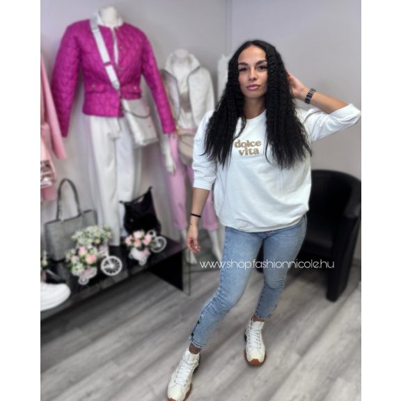 DOLCE VITA FELSŐ - FEHÉR ( UNI ) - Fashion Nicole Shop női divat webáruház