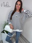 MAILYS SWEATER - STRIPED (ONE SIZE)