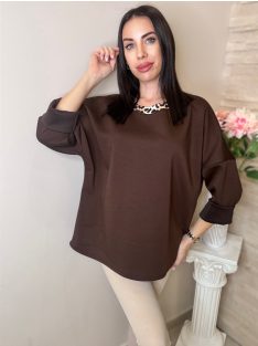 NADIN TUNIKA - CSOKIBARNA ( UNI ) - Fashion Nicole Shop női divat webáruház