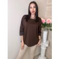 NADIN TUNIKA - CSOKIBARNA ( UNI ) - Fashion Nicole Shop női divat webáruház