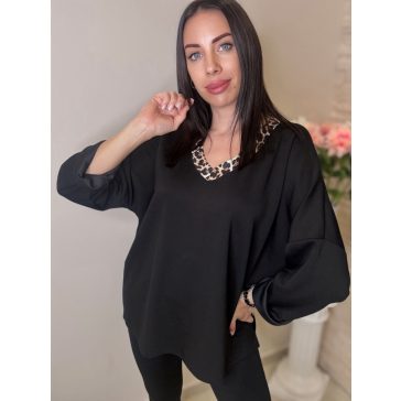  NADETT TUNIKA - FEKETE ( UNI ) - Fashion Nicole Shop női divat webáruház
