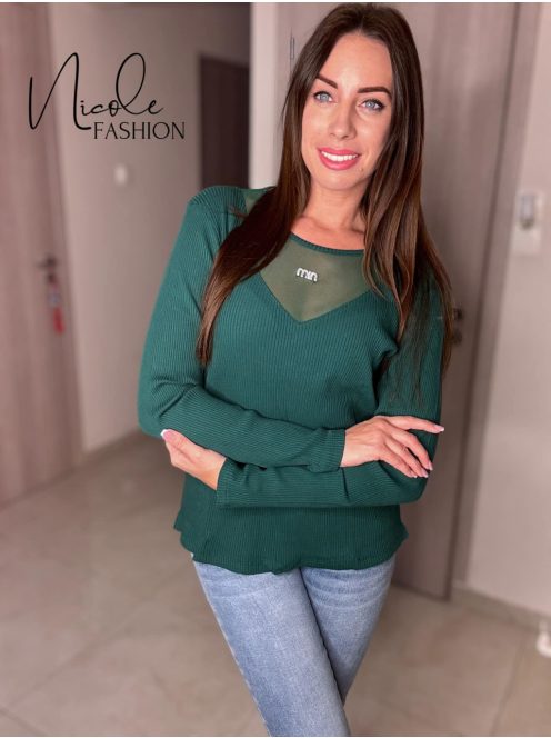 RITTI LONG SLEEVE TOP - GREEN ( ONE SIZE )