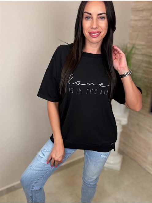 LOVE TUNIKA - FEKETE 