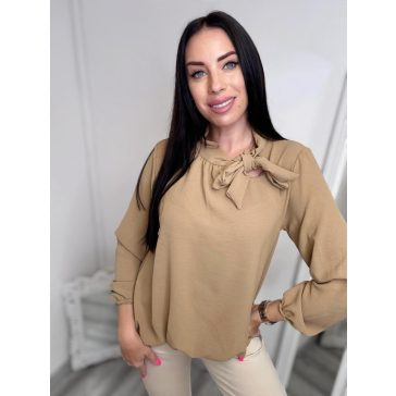  IVONN BLÚZ - BARNA  - Fashion Nicole Shop női divat webáruház