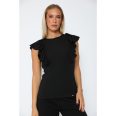 BASIC ALKALMI FODROS FELSŐ - FEKETE ( UNI ) - Fashion Nicole Shop női divat webáruház