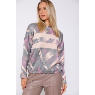 WARP ZONE KÖTÖTT PULÓVER - MINTÁS  - Fashion Nicole Shop női divat webáruház