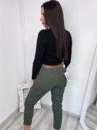 SARA FARMERNADRÁG ÖVVEL  - ZÖLD 