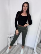SARA FARMERNADRÁG ÖVVEL  - ZÖLD 