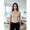 BASE TOP BODY - BÉZS  - Fashion Nicole Shop női divat webáruház