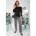 DELENI PULÓVER - FEKETE LUREX SZÁLAS ( UNI ) - Fashion Nicole Shop női divat webáruház