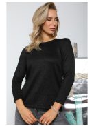 DELENI PULÓVER - FEKETE LUREX SZÁLAS ( UNI )