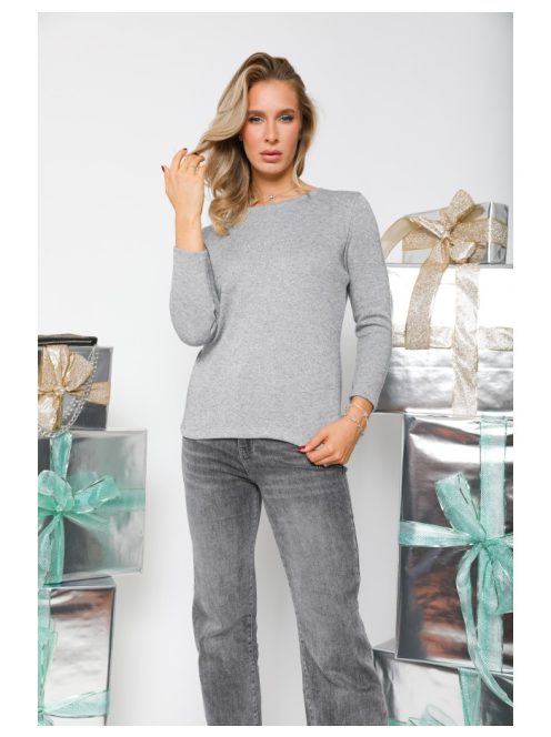DELENI PULÓVER - SZÜRKE LUREX SZÁLAS ( UNI )