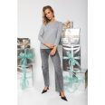 DELENI PULÓVER - SZÜRKE LUREX SZÁLAS ( UNI ) - Fashion Nicole Shop női divat webáruház