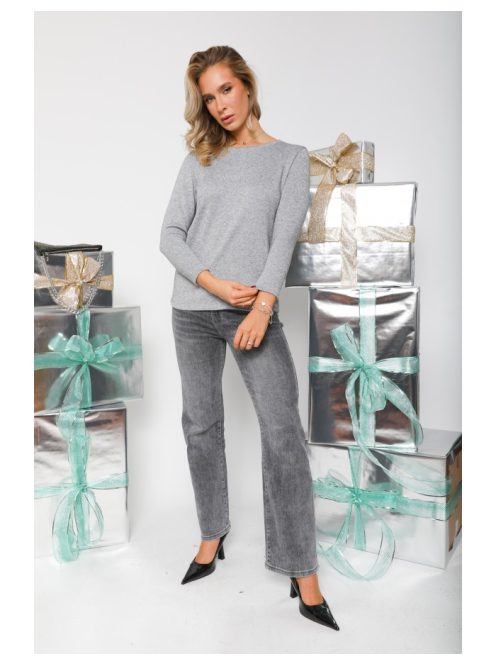 DELENI PULÓVER - SZÜRKE LUREX SZÁLAS ( UNI )